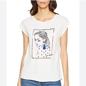 EUC, Springfield " You Decide " White Tee, Size XS